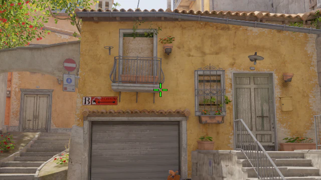 Where to aim before releasing the throw