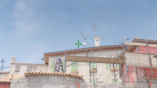 Where to aim before releasing the throw