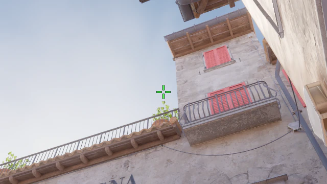 Where to aim before releasing the throw