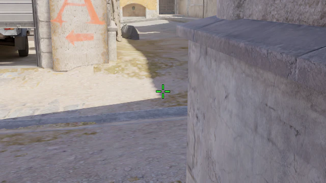 Where to aim before releasing the throw