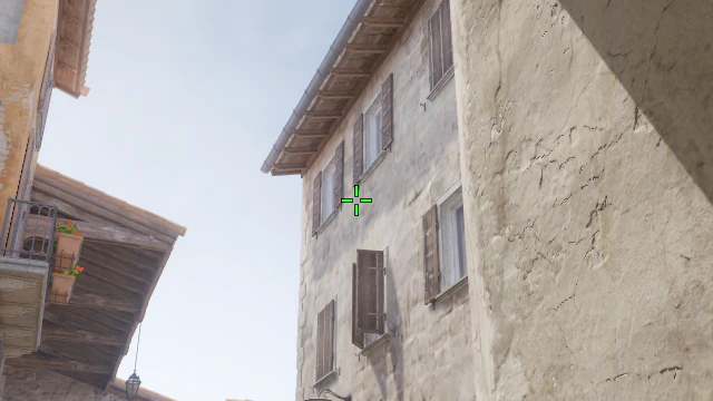 Where to aim before releasing the throw