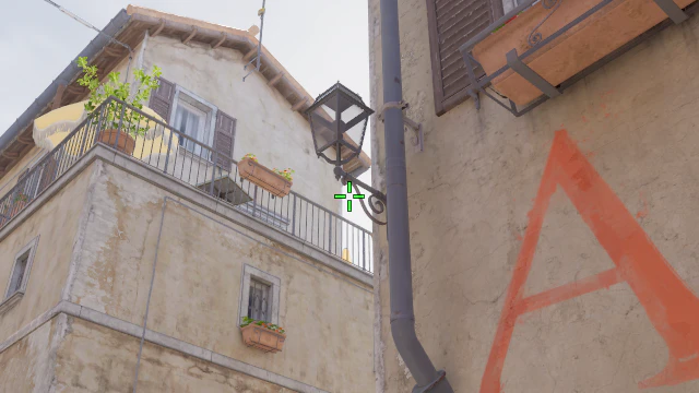 Where to aim before releasing the throw