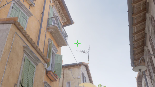 Where to aim before releasing the throw