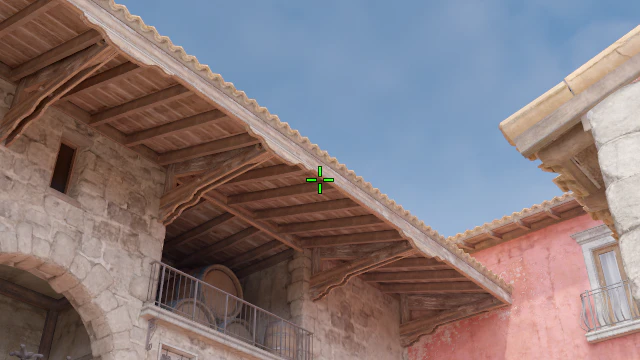 Where to aim before releasing the throw