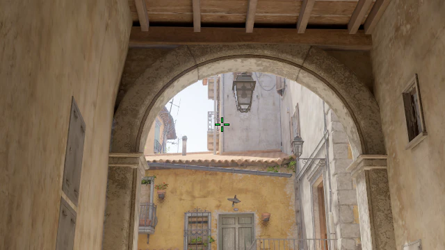 Where to aim before releasing the throw