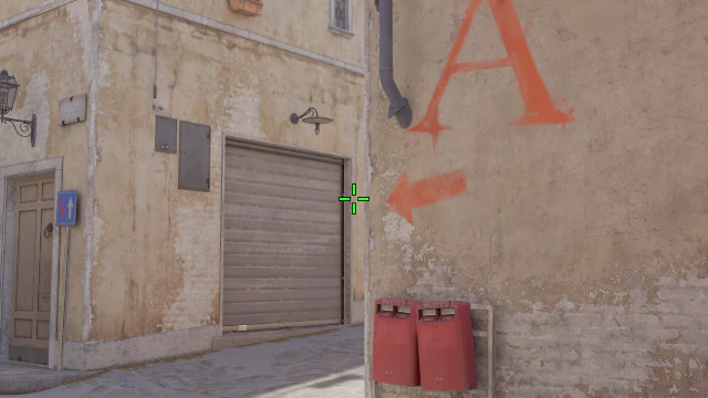 Where to aim before releasing the throw