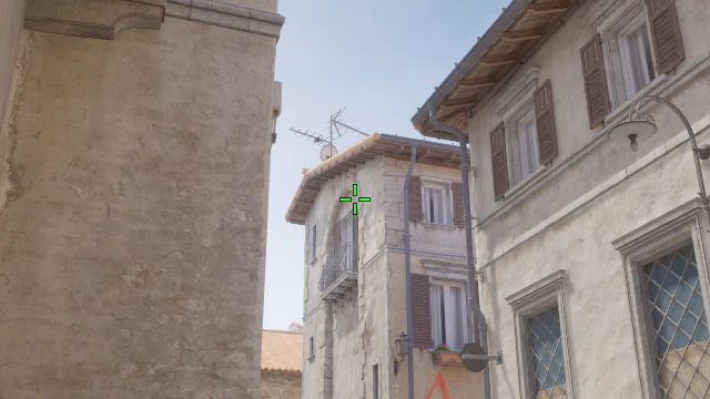 Where to aim before releasing the throw