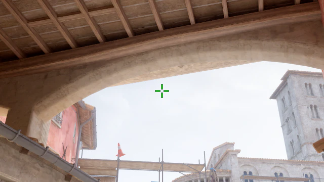 Where to aim before releasing the throw