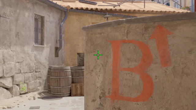 Where to aim before releasing the throw