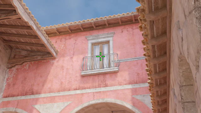 Where to aim before releasing the throw