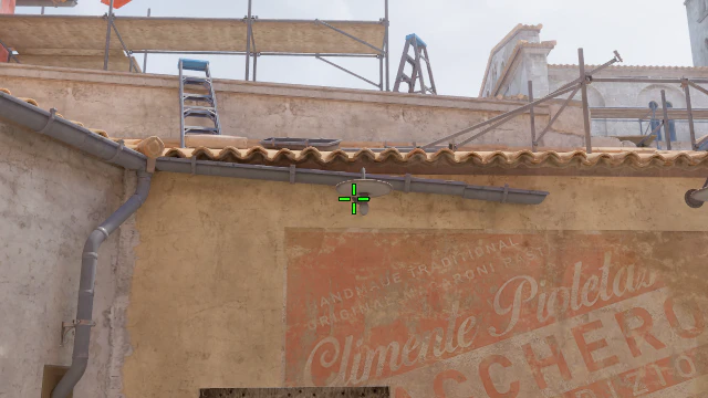 Where to aim before releasing the throw