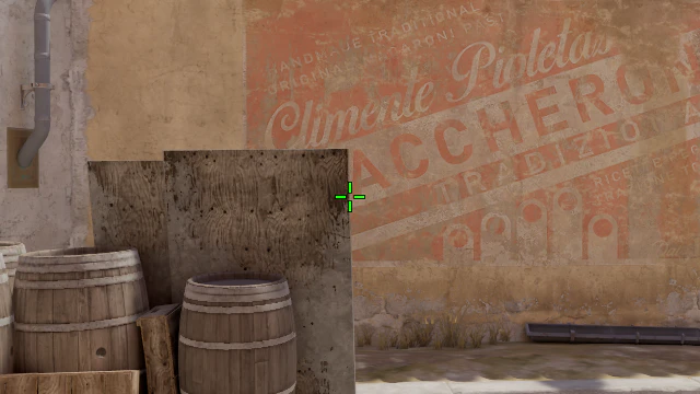 Where to aim before releasing the throw