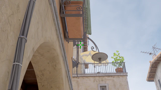 Where to aim before releasing the throw