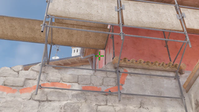 Where to aim before releasing the throw