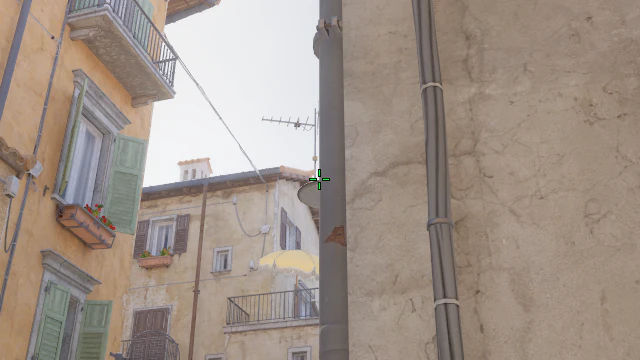 Where to aim before releasing the throw