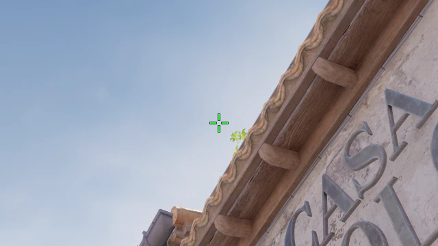 Where to aim before releasing the throw