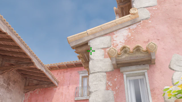 Where to aim before releasing the throw