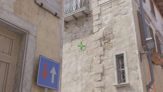 Where to aim before releasing the throw