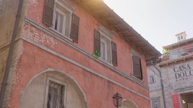 Where to aim before releasing the throw