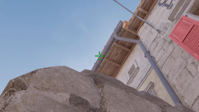 Where to aim before releasing the throw