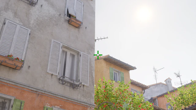 Where to aim before releasing the throw