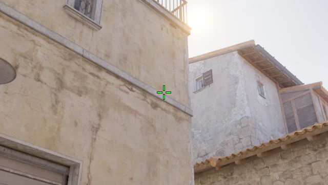 Where to aim before releasing the throw