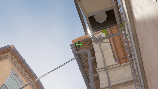 Where to aim before releasing the throw
