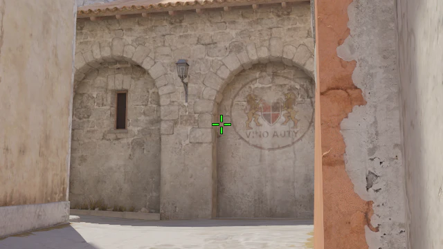 Where to aim before releasing the throw