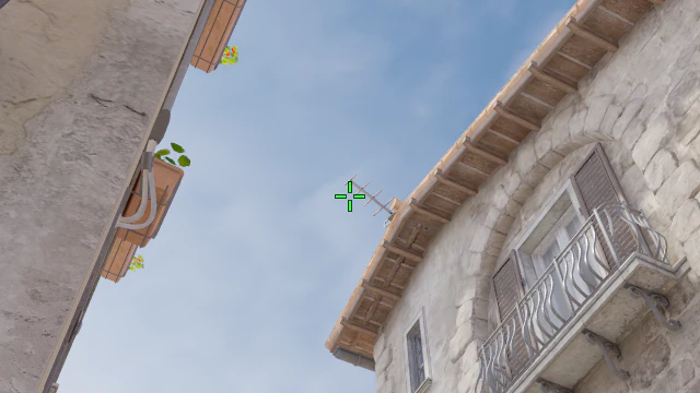 Where to aim before releasing the throw