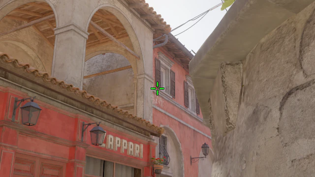 Where to aim before releasing the throw