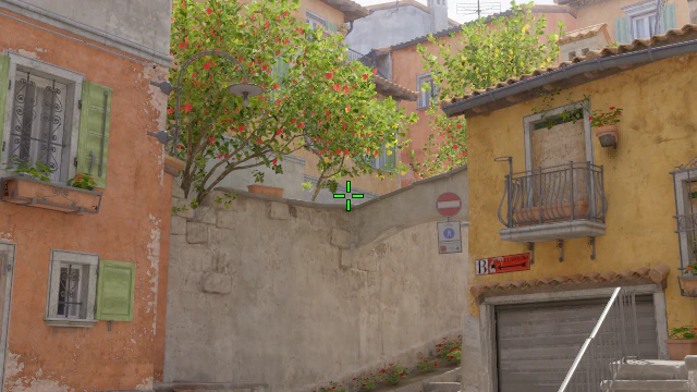 Where to aim before releasing the throw