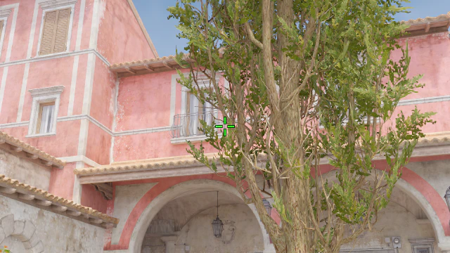 Where to aim before releasing the throw