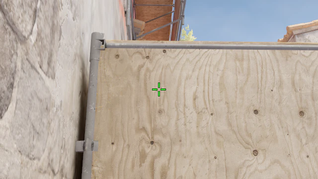 Where to aim before releasing the throw
