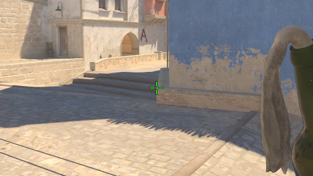 Where to aim before releasing the throw