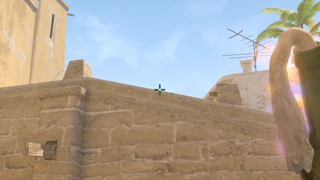Where to aim before releasing the throw