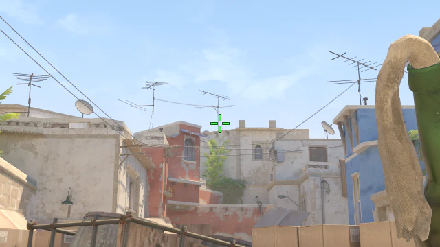 Where to aim before releasing the throw