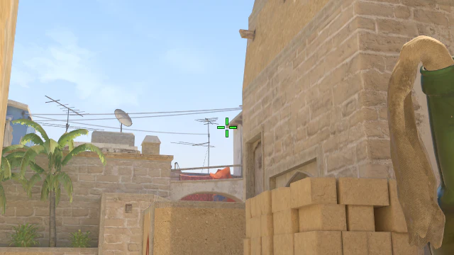 Where to aim before releasing the throw