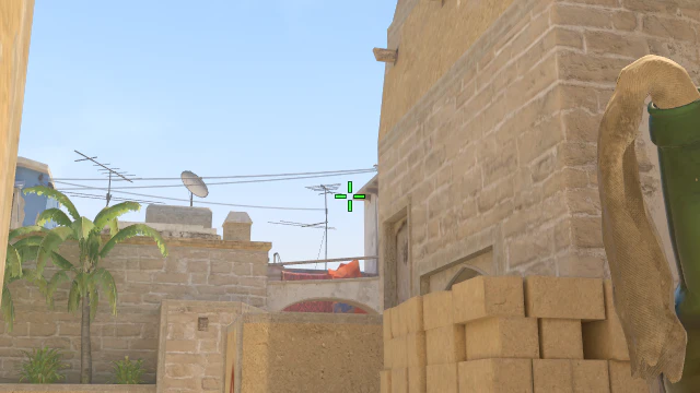 Where to aim before releasing the throw