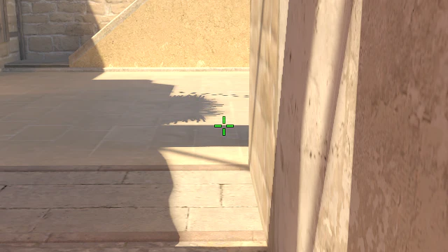 Where to aim before releasing the throw