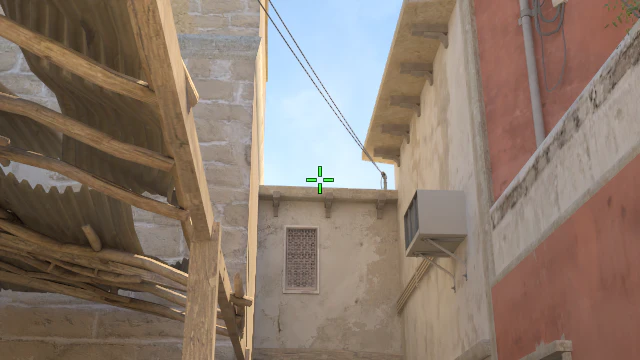 Where to aim before releasing the throw