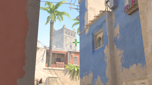 Where to aim before releasing the throw