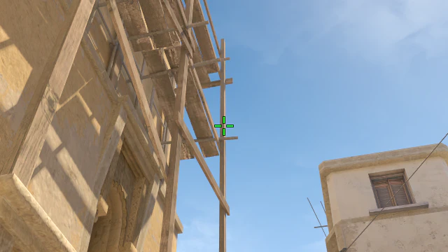 Where to aim before releasing the throw