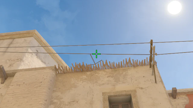 Where to aim before releasing the throw