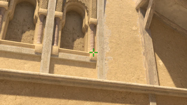 Where to aim before releasing the throw
