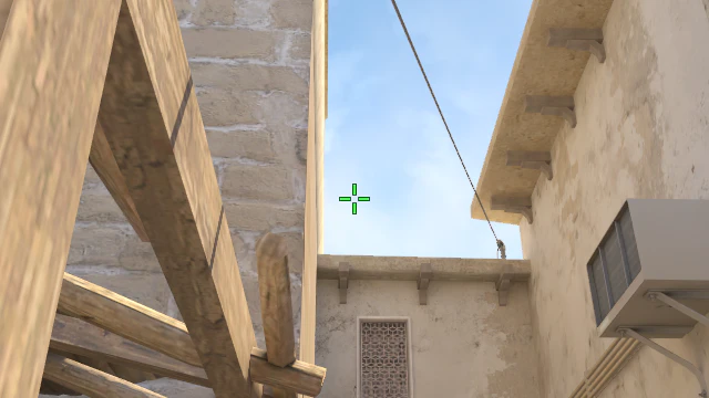 Where to aim before releasing the throw