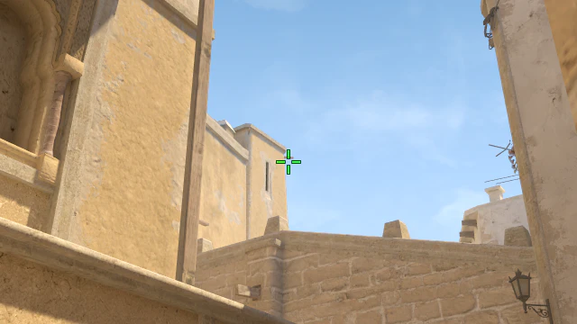 Where to aim before releasing the throw