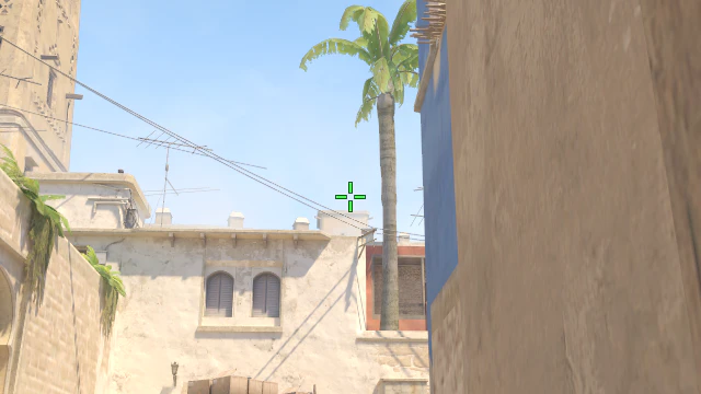 Where to aim before releasing the throw