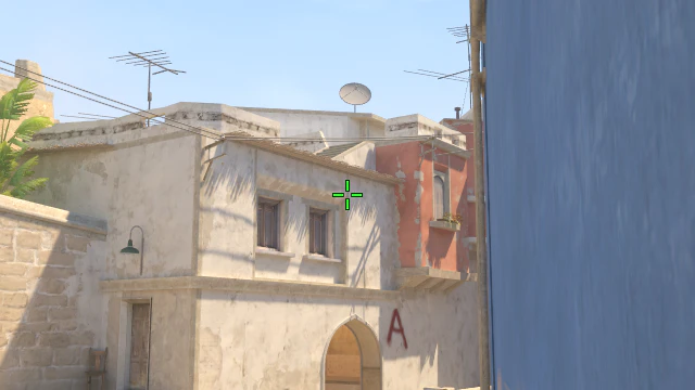 Where to aim before releasing the throw