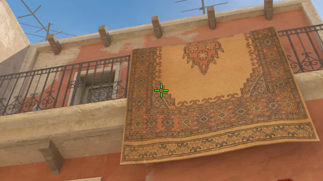 Where to aim before releasing the throw