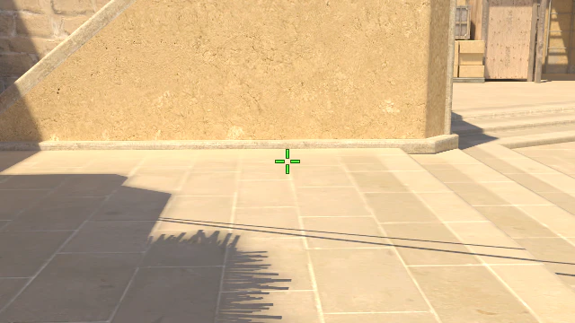 Where to aim before releasing the throw